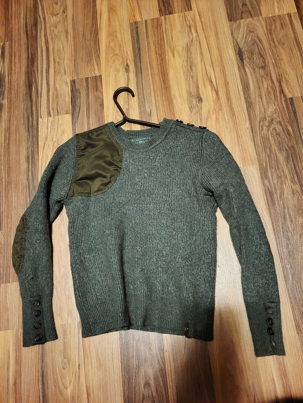 Holland Cooper Country Crew Neck Ladies Knit - Forest Marl Medium